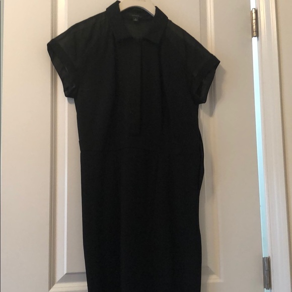 Ann Taylor Black shirt Dress - Picture 2 of 3